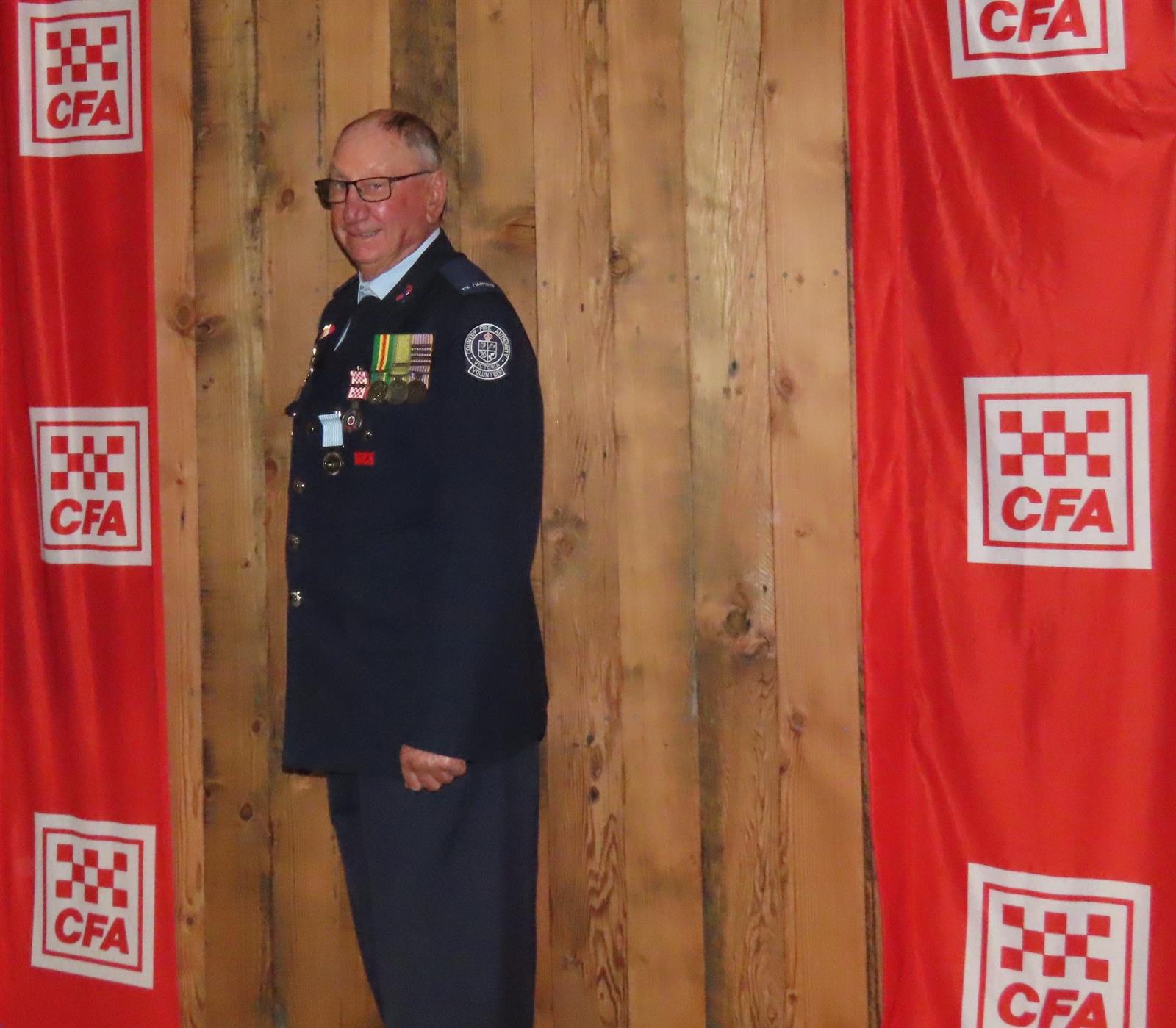 60-year service award - Ex-Captain Peter White AFSM